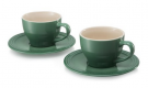 Le creuset cappuccino and espresso cups and saucers