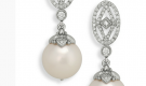 Jenna clifford pearl & diamond earrings