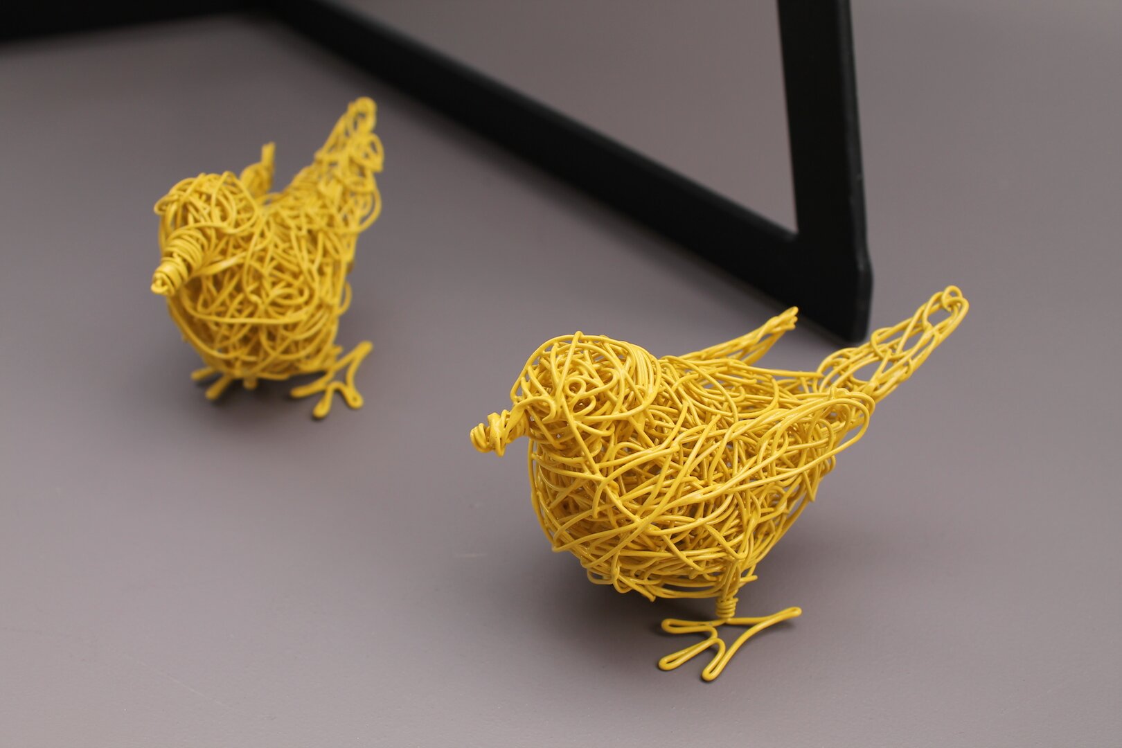 Crushed wire birds by Jeff Mwazha