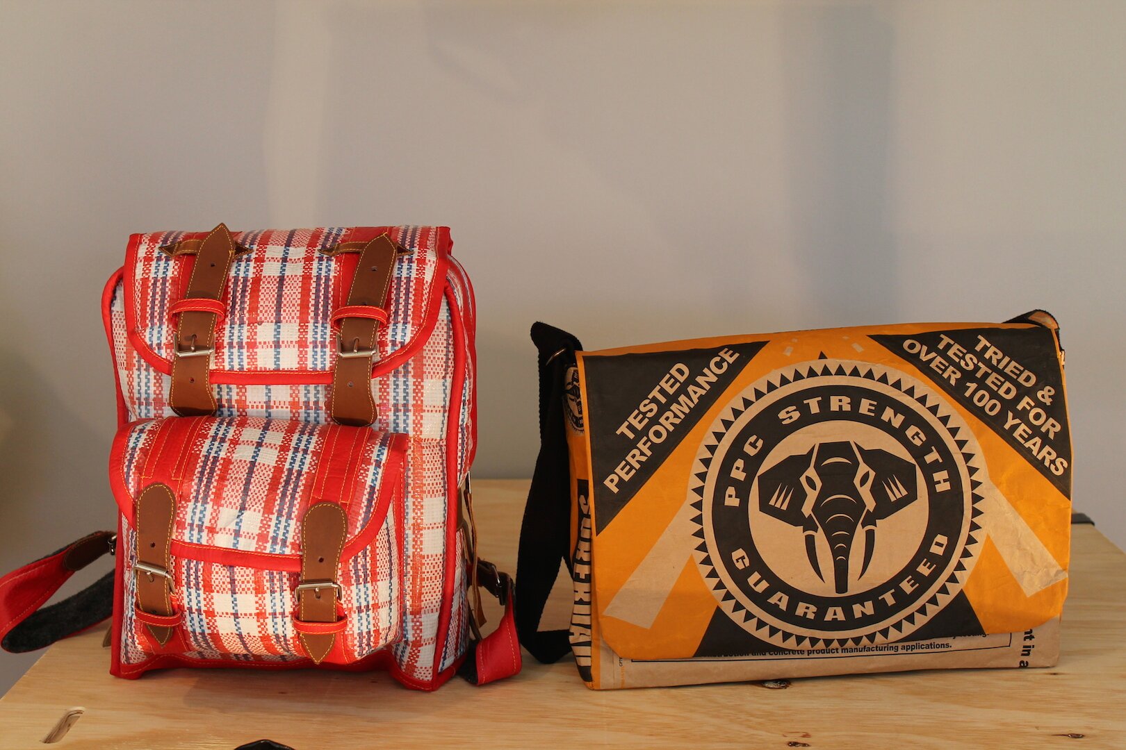 Ruksack by Vernac Bags and by shoulder bag by Wren Design