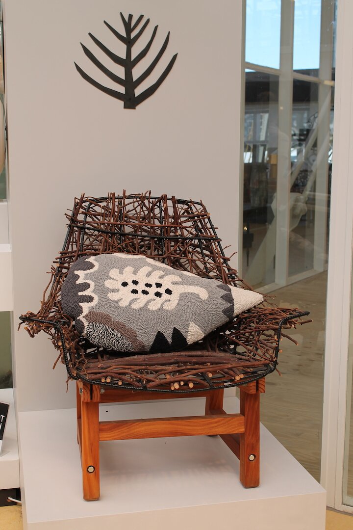 Twigs are transformed into the Nest Chair by Cameron Barnes