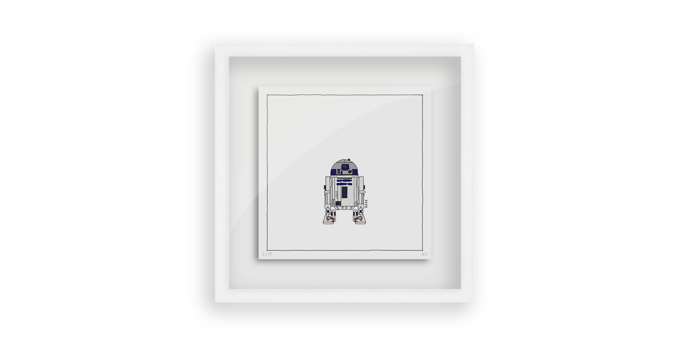 Star Wars R2D2 - Persona Art Project (Ant Vervoort Hand Drawing)